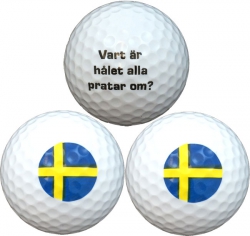 WL Golfboll Vit Sverige - Vart är hålet alla pratar om?  (1st 3-pack)