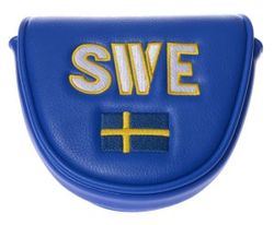 Sverige Headcover Putter Mallet Blå