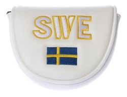 Sverige Headcover Putter Mallet Vit