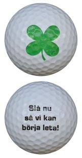 WL Golfboll Vit Fyrklöver - Slå nu så vi kan börja leta! 1st