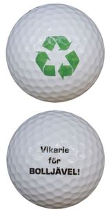 WL Golfboll Vit Återvinning - Vikarie för BOLLJÄVEL! 1st