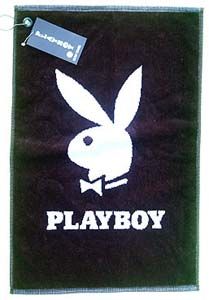 Playboy Handduk Bunny Svart/Vit