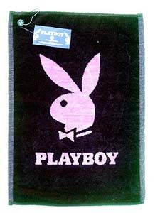 Playboy Handduk Bunny Svart/Rosa