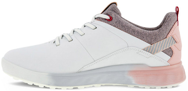 Ecco Golf Shoes Lady S-Three 102903 White/Silver/Pink | - - |