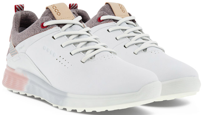 Ecco Golf Shoes Lady S-Three 102903 White/Silver/Pink | - - |